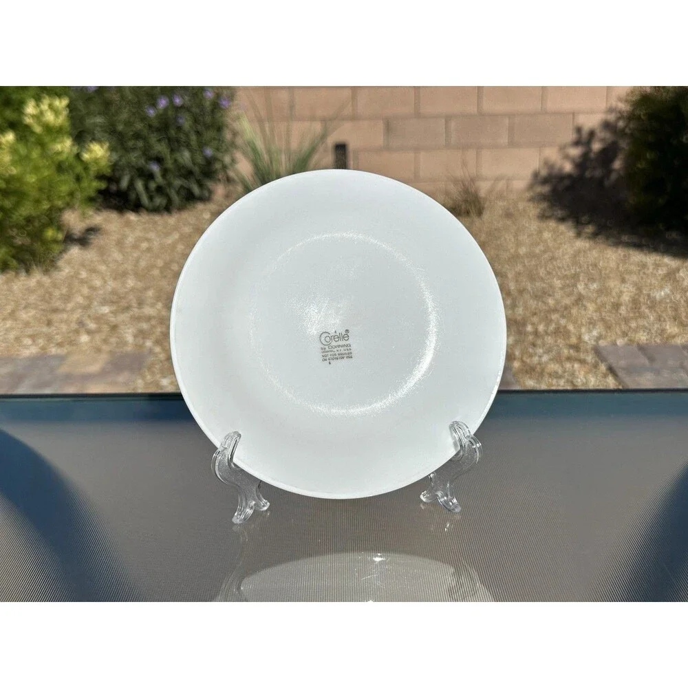 Set of 6 CORELLE by Corning SPRING BLOSSOM GREEN CRAZY DAISY 6 3/4” Bread Plates
